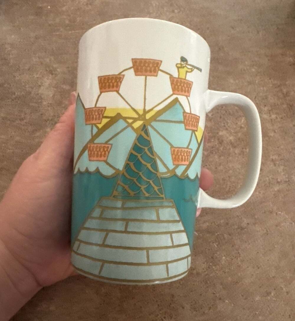 Starbucks 2015 Dot Collection Ferris Wheel Seaside 16oz Coffee Mug